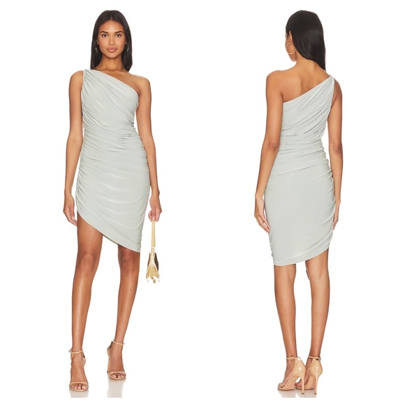 Norma Kamali Dresses & Skirts - Norma Kamali Diana Mini Dress Seafoam Green Size XS NWT